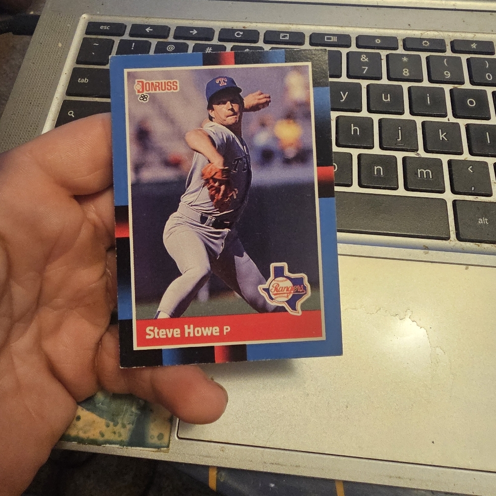 Steve Howe baseball card